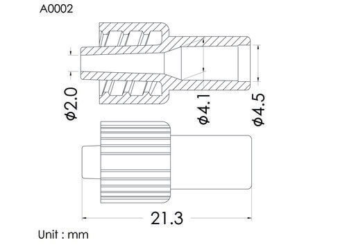 Male luer lock ID4.1mm