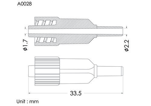 Male luer lock ID3.25mm