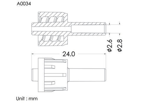 盧耳公轉式接頭, 2.8mm