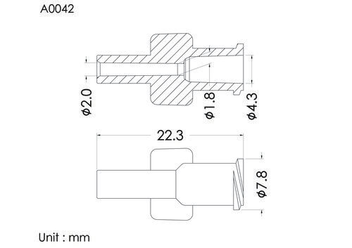 盧耳母接頭 ID2.0mm