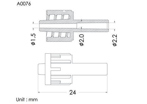 盧耳公轉式接頭 ID2.2mm