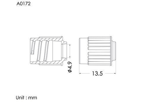 Spin nut, B type