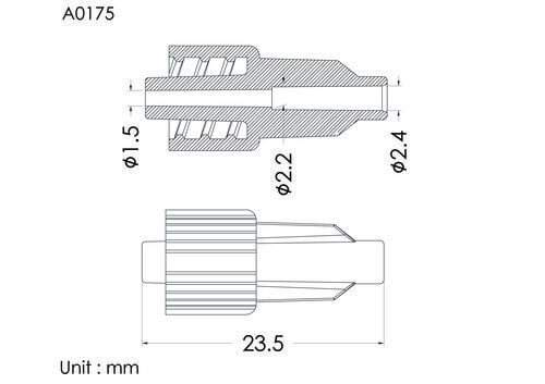 盧耳公轉式接頭 ID2.4mm