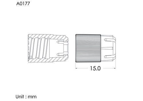 Spin nut, C type