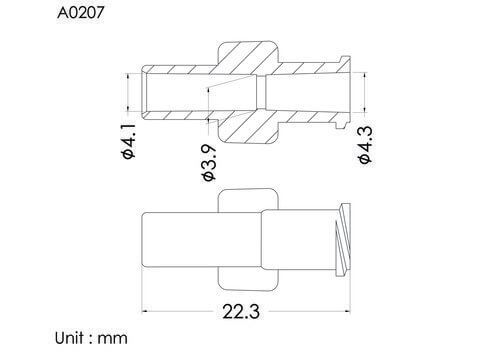 Female luer lock ID4.1mm