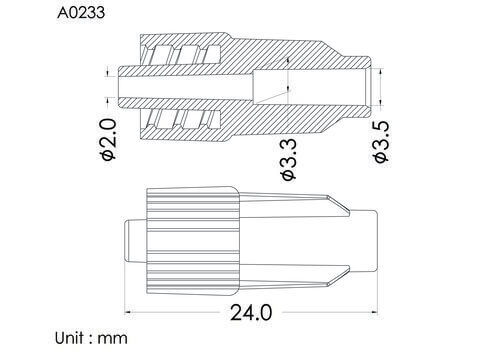 Male luer lock ID3.5mm