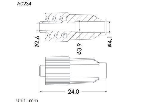 Male luer lock ID4.1mm