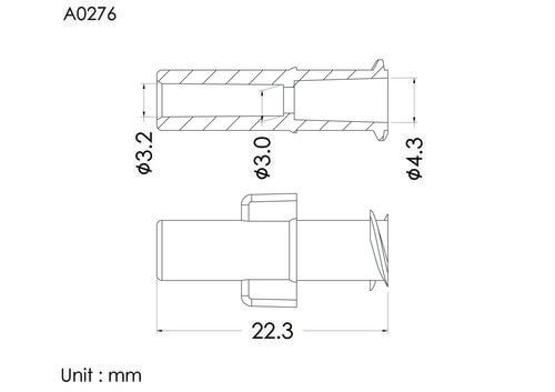 Female luer lock ID3.2mm