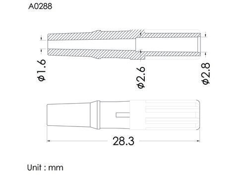 Male luer slip ID2.8mm, A type