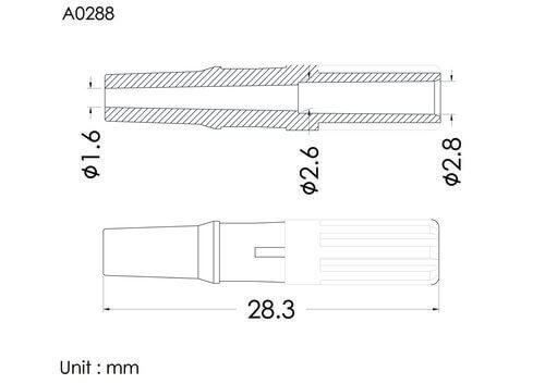 盧耳公接頭 ID2.8mm, A型