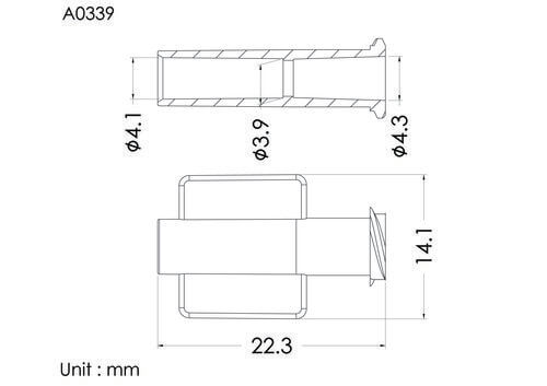 Female luer lock ID4.1mm