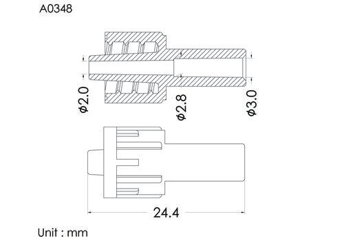 Male luer lock ID3.0mm