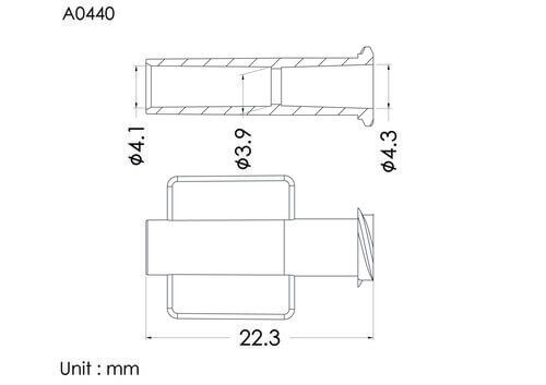 Female luer lock ID4.1mm