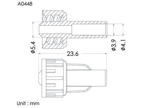 ENF 餵食公接頭, 4.1mm