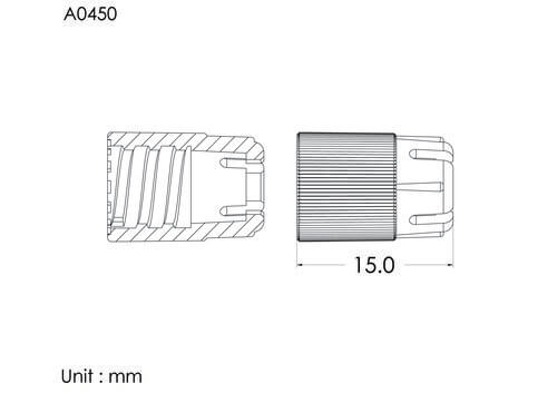 Spin nut, C type