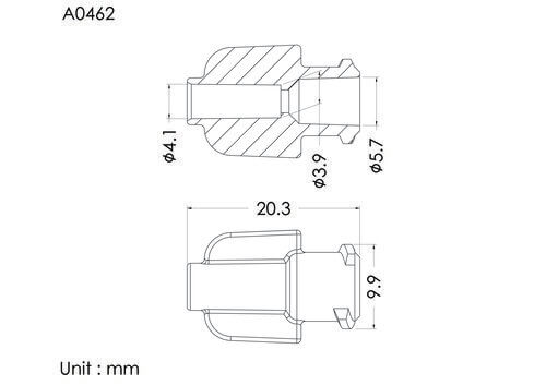 ENF female connector, ID4.1mm