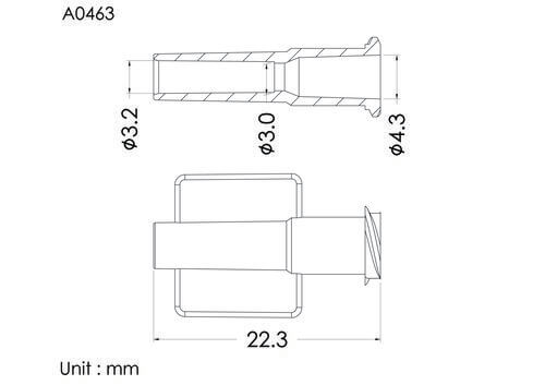 Female luer lock ID3.2mm