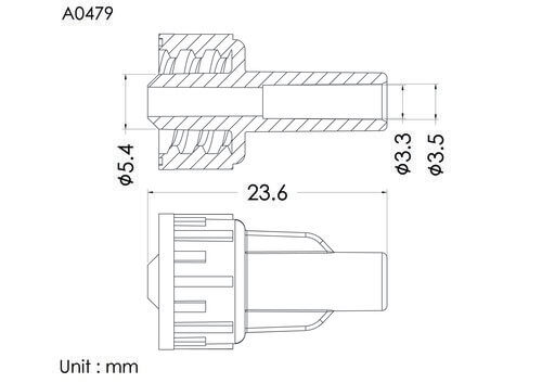 ENF male connector ID3.5mm