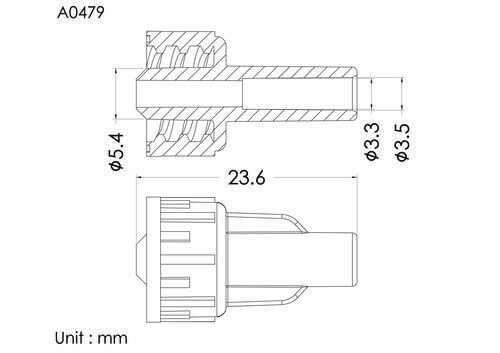 ENF 餵食公接頭, 3.5mm