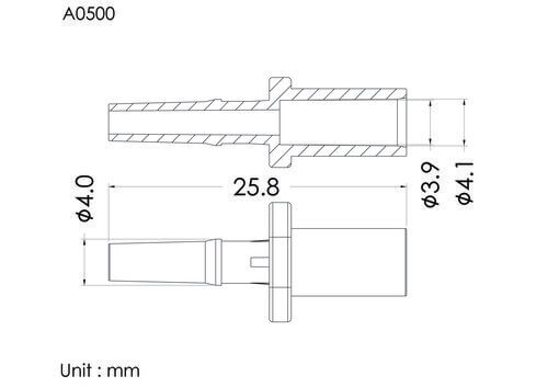 SP male slip ID4.1mm