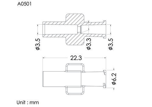 SP female lock, ID3.5mm