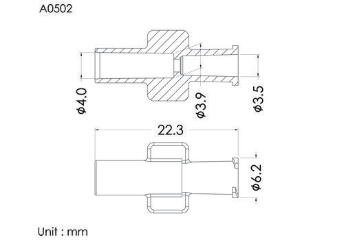 SP 母接頭, 4.1mm