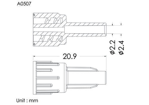 SP 公轉接頭, 2.4mm