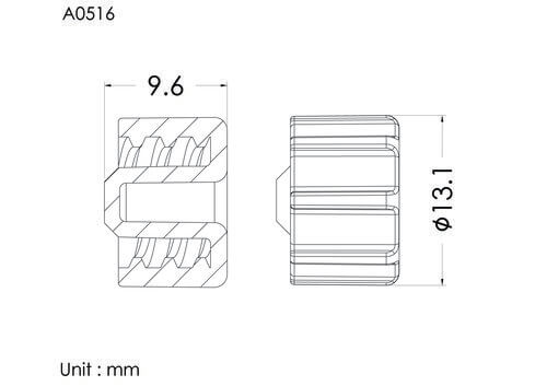 Cap for ENF female conn, non-vented