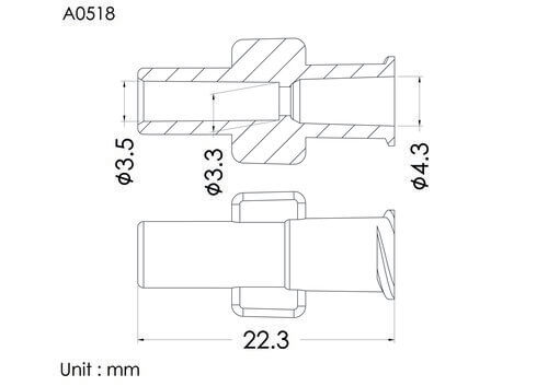 Female luer lock ID3.5mm