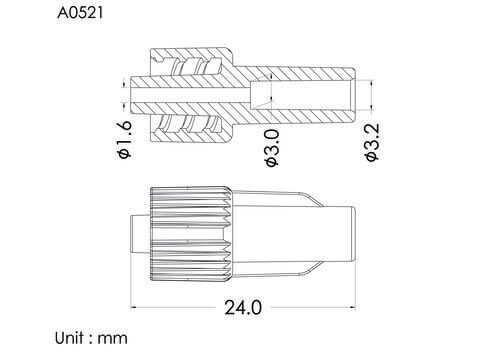 盧耳公轉式接頭 ID3.2mm