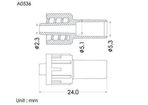 Male luer lock ID5.3mm