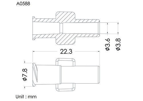 盧耳母接頭ID3.8mm