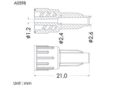 SP male lock ID2.6mm