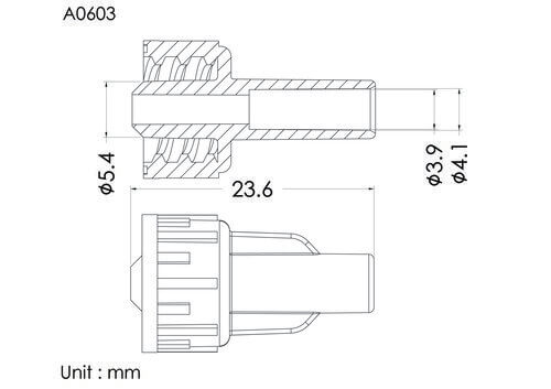 ENF male connector, ID2.4mm