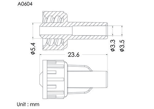 ENF 餵食公接頭, 3.5mm