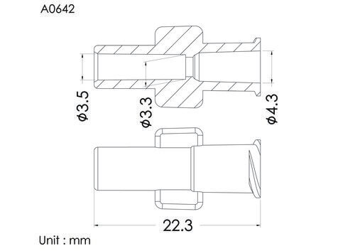 Female luer lock ID3.5mm