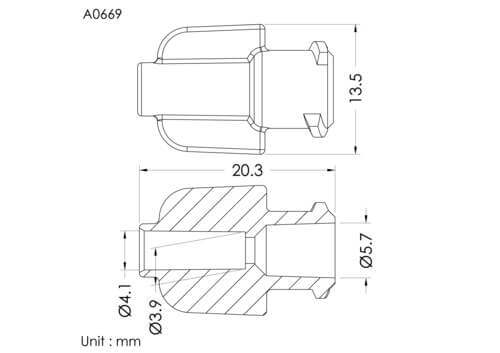 盧耳公轉接頭ID3.2mm