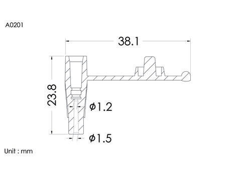 Strap tethered port, 1.47mm (4Fr)