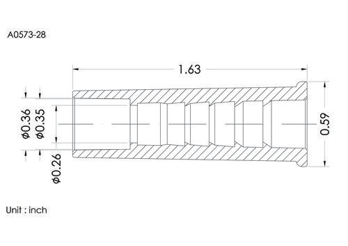 Blue connector, 28FR