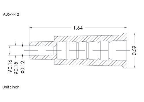 Blue connector, 12FR