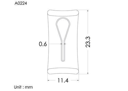 Slide clamp, small, closed, green