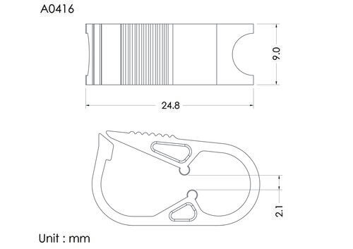 Pinch clamp, cream