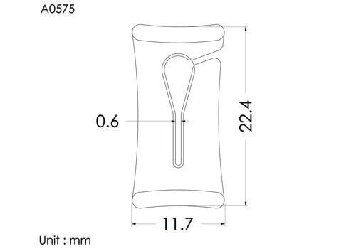 Slide clamp, small, open, red