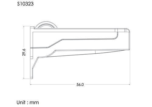 Roller clamp, white