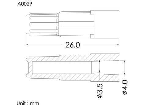 Cap for mini spike, non-vented