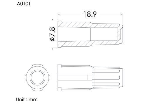 Cap for male luer , non-vented