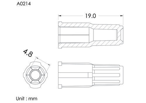 Cap for male luer, vented