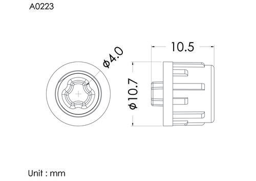 Cap for Female luer lock, vented