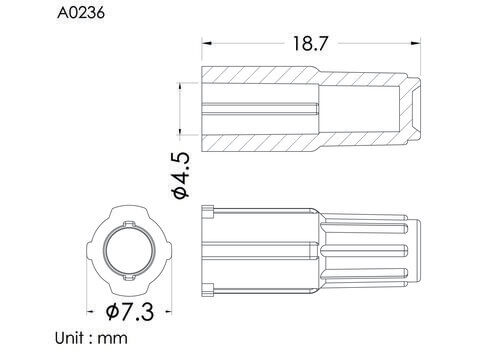 Cap for male luer , vented, yellow