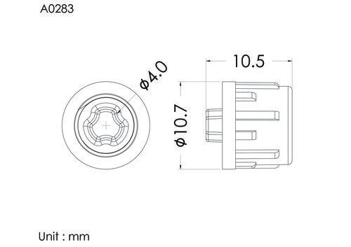 Cap for female luer , vented